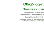 Screen shot of the Office Shopping website.