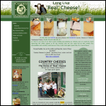 Screen shot of the Country Cheeses website.