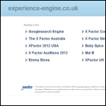 Screen shot of the Experience Engine website.
