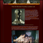 Screen shot of the Art Bronze Foundry (London) Ltd website.