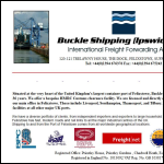 Screen shot of the Buckle Shipping (Ipswich) Ltd website.