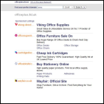 Screen shot of the Office Plus Ltd website.