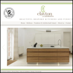 Screen shot of the Clayton Cabinets Ltd website.