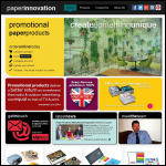 Screen shot of the Paper Innovation Ltd website.