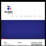 Screen shot of the Elmec Systems Ltd website.