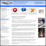 Screen shot of the H B Humphries & Co. Ltd website.