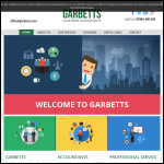 Screen shot of the Garbetts Chartered Certified Accountants Ltd website.