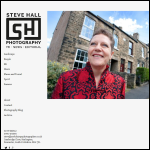 Screen shot of the Steve Hall Photography website.