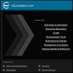 Screen shot of the Infozone Technologies Ltd website.
