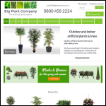 Screen shot of the Big Plant Company website.