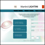 Screen shot of the Martini (UK) Lighting Ltd website.