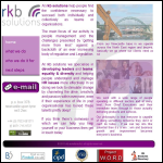 Screen shot of the Rkb Solutions Ltd website.