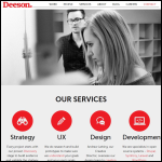 Screen shot of the Deeson Group Ltd website.