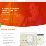 Screen shot of the Autoalert Ltd website.