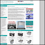Screen shot of the Cmr International (UK) Catering Equipment Distributors website.