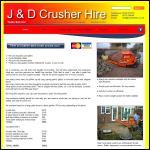 Screen shot of the J & D Crusher Hire website.