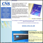 Screen shot of the Communication Networking Systems website.