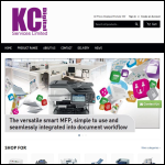 Screen shot of the Kc Digital Services Ltd, website.