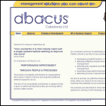 Screen shot of the Abacus (Caledonia) Ltd website.