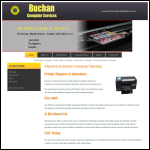 Screen shot of the Buchan Computer Services Ltd website.