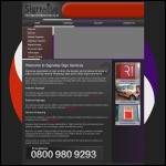 Screen shot of the Signwise Sign Services Ltd website.