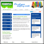 Screen shot of the Essential Recruitment & Personnel Ltd website.