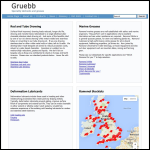 Screen shot of the Gruebb Ltd website.