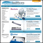 Screen shot of the Parkside Health Care website.