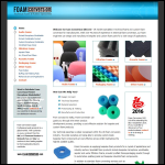 Screen shot of the Foam Conversion (UK) Ltd website.