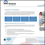 Screen shot of the SME Protect - Trade Credit Insurance - Bad Debt Protection website.