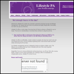 Screen shot of the Lifestyle Pa website.
