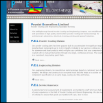 Screen shot of the Powdat Enamellers Ltd website.