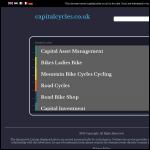 Screen shot of the Capital Cycles Ltd website.