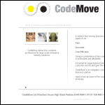 Screen shot of the Codemove Ltd website.