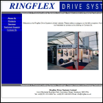 Screen shot of the Ringflex Drive Systems Ltd website.