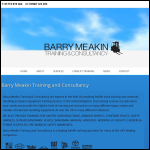 Screen shot of the Barry Meakin Forklift Training & Consultancy website.