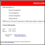Screen shot of the E B D Computing Solutions Ltd website.
