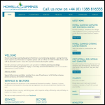 Screen shot of the Howell Cummings Ltd website.