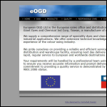 Screen shot of the European Ogd Ltd website.