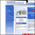 Screen shot of the Davron Systems Ltd website.