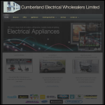 Screen shot of the Cumberland Electrical Wholesalers Ltd website.