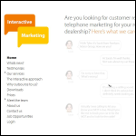 Screen shot of the Interactive Marketing (UK) Ltd website.