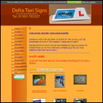Screen shot of the Delta Taxi Signs website.