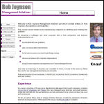 Screen shot of the Rob Joynson Management Solutions Ltd website.