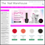 Screen shot of the The Nail Warehouse Ltd website.