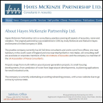 Screen shot of the Hayes Mckenzie Partnership website.