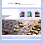 Screen shot of the Andrew Cowan Consultants Ltd website.