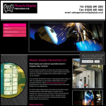 Screen shot of the Phoenix Display Fabrications Ltd website.