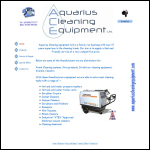 Screen shot of the Aquarius Cleaning Equipment Ltd website.