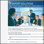 Screen shot of the Export Solutions website.